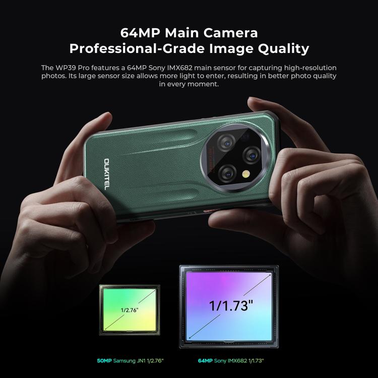 Oukitel WP39 Pro 5G Rugged Phone, 12GB+512GB, Night Vision, Fingerprint Identification, 6.6 inch Android 14 MediaTek Dimensity 6300 Octa Core, NFC, OTG, Network: 5G Oukitel WP39 Pro 5G Rugged Phone, 12GB+512GB, Night Vision, Fingerprint Identification, 6.6 inch Android 14 MediaTek Dimensity 6300 Octa Core, NFC, OTG, Network: 5G